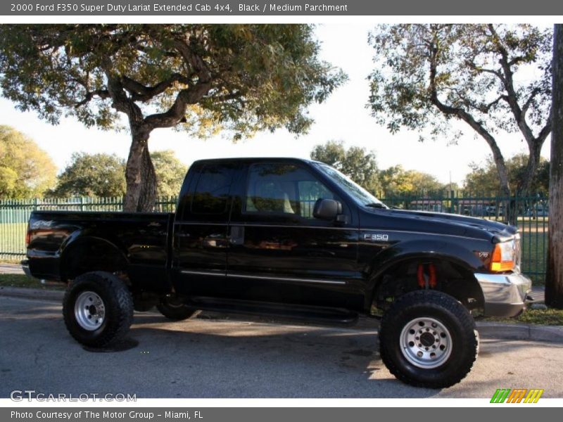 Black / Medium Parchment 2000 Ford F350 Super Duty Lariat Extended Cab 4x4