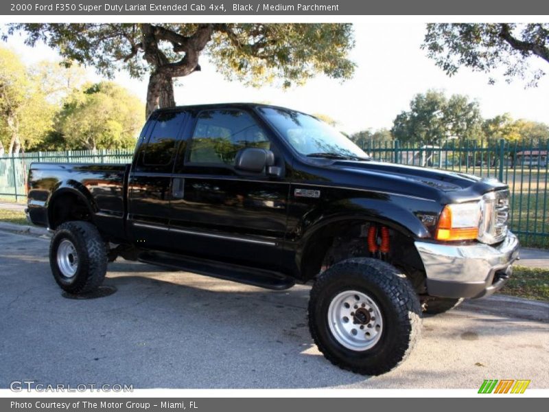 Black / Medium Parchment 2000 Ford F350 Super Duty Lariat Extended Cab 4x4