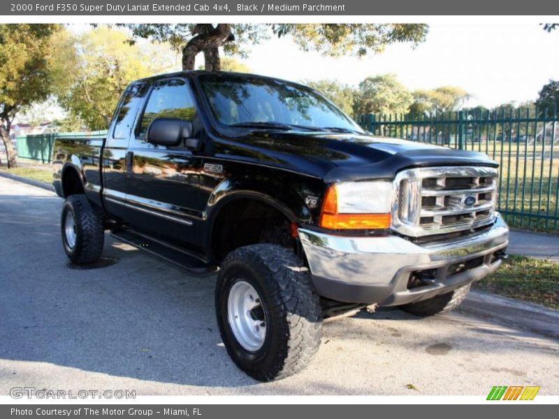 Black / Medium Parchment 2000 Ford F350 Super Duty Lariat Extended Cab 4x4