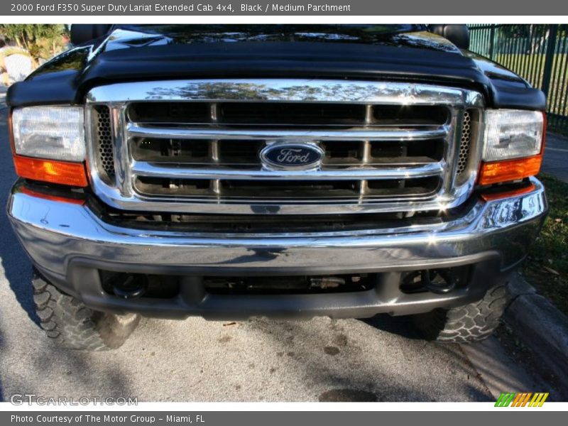 Black / Medium Parchment 2000 Ford F350 Super Duty Lariat Extended Cab 4x4