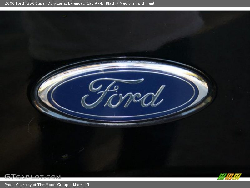 Black / Medium Parchment 2000 Ford F350 Super Duty Lariat Extended Cab 4x4