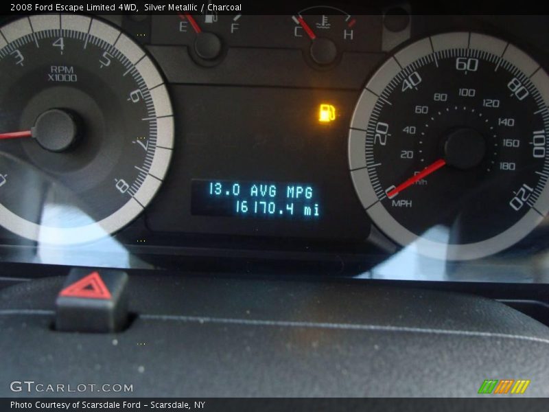 Silver Metallic / Charcoal 2008 Ford Escape Limited 4WD