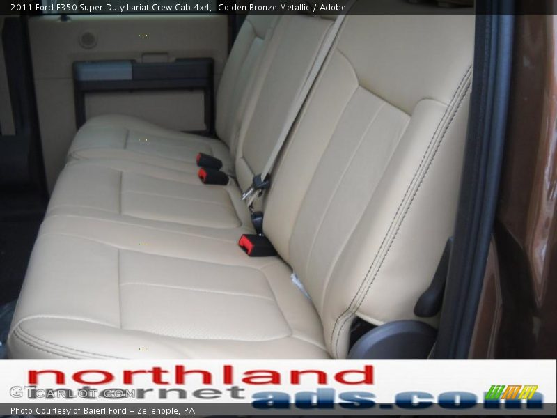 Golden Bronze Metallic / Adobe 2011 Ford F350 Super Duty Lariat Crew Cab 4x4