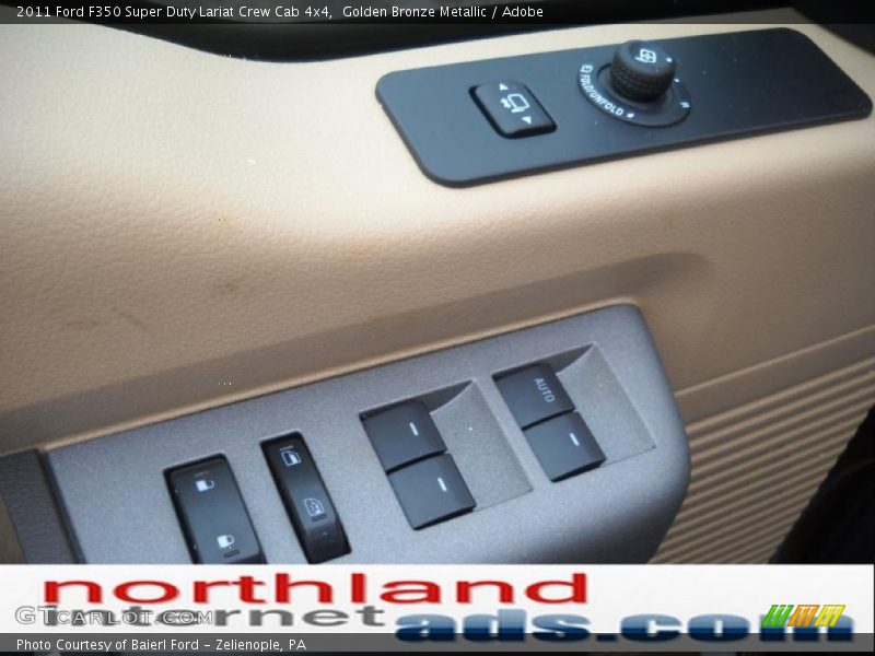 Golden Bronze Metallic / Adobe 2011 Ford F350 Super Duty Lariat Crew Cab 4x4