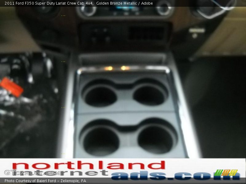 Golden Bronze Metallic / Adobe 2011 Ford F350 Super Duty Lariat Crew Cab 4x4
