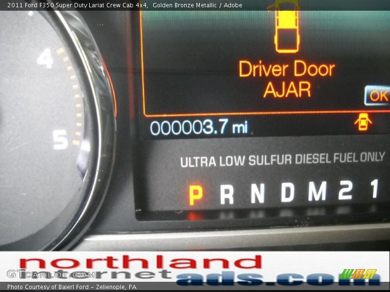 Golden Bronze Metallic / Adobe 2011 Ford F350 Super Duty Lariat Crew Cab 4x4