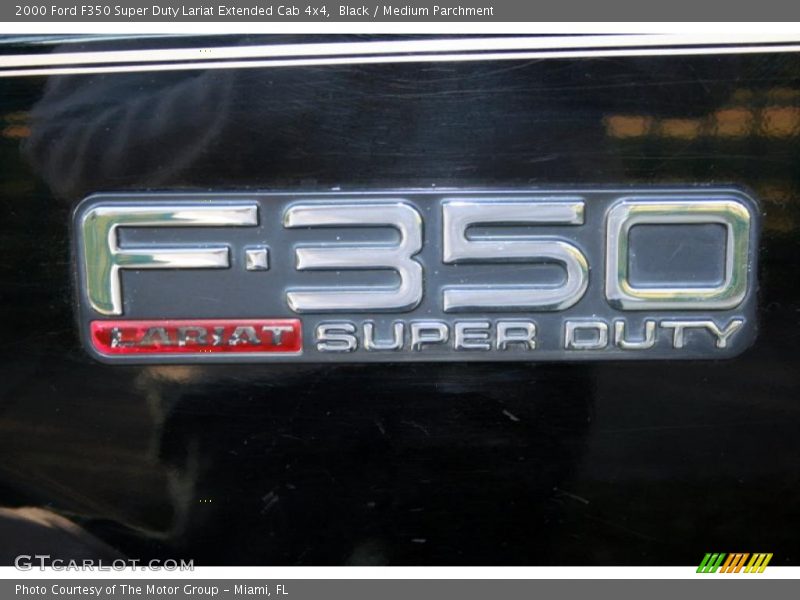 Black / Medium Parchment 2000 Ford F350 Super Duty Lariat Extended Cab 4x4