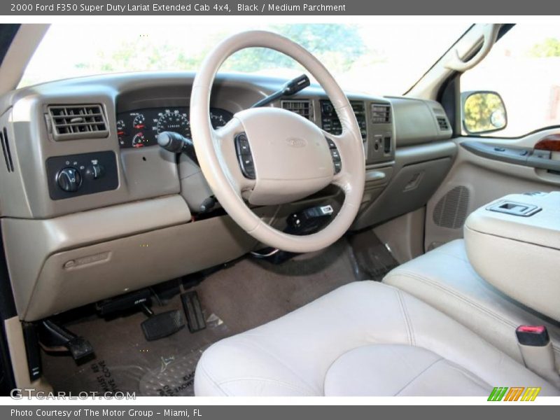 Medium Parchment Interior - 2000 F350 Super Duty Lariat Extended Cab 4x4 
