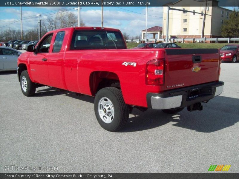Victory Red / Dark Titanium 2011 Chevrolet Silverado 2500HD Extended Cab 4x4