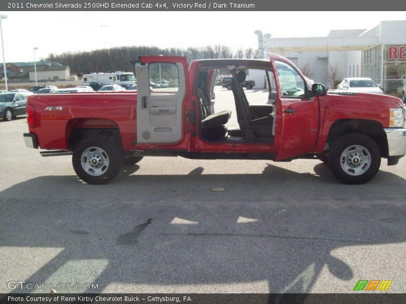 Victory Red / Dark Titanium 2011 Chevrolet Silverado 2500HD Extended Cab 4x4