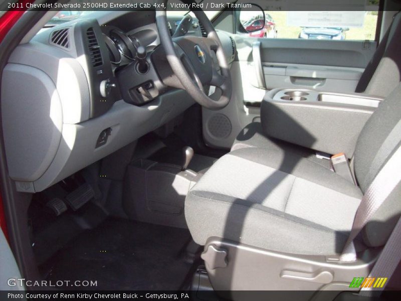 Victory Red / Dark Titanium 2011 Chevrolet Silverado 2500HD Extended Cab 4x4