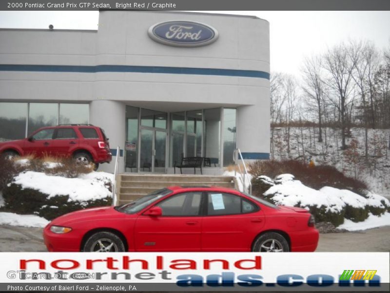 Bright Red / Graphite 2000 Pontiac Grand Prix GTP Sedan