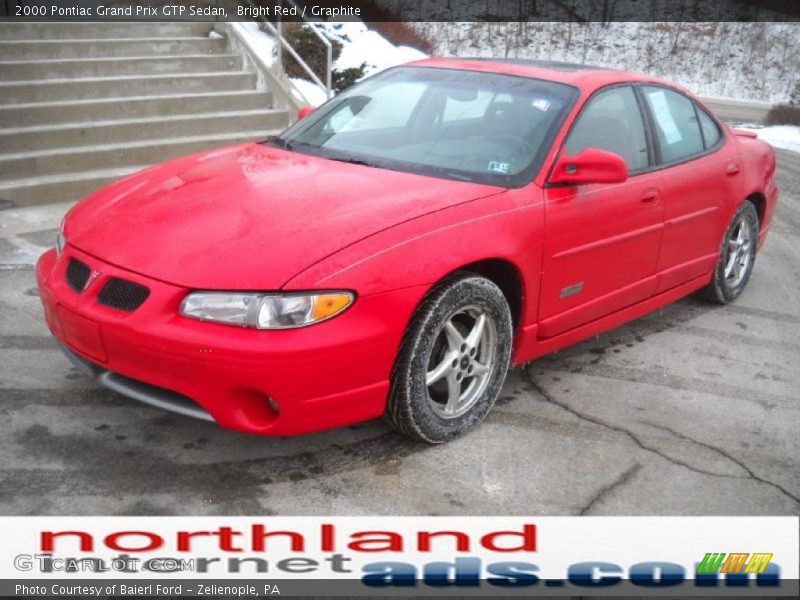 Bright Red / Graphite 2000 Pontiac Grand Prix GTP Sedan