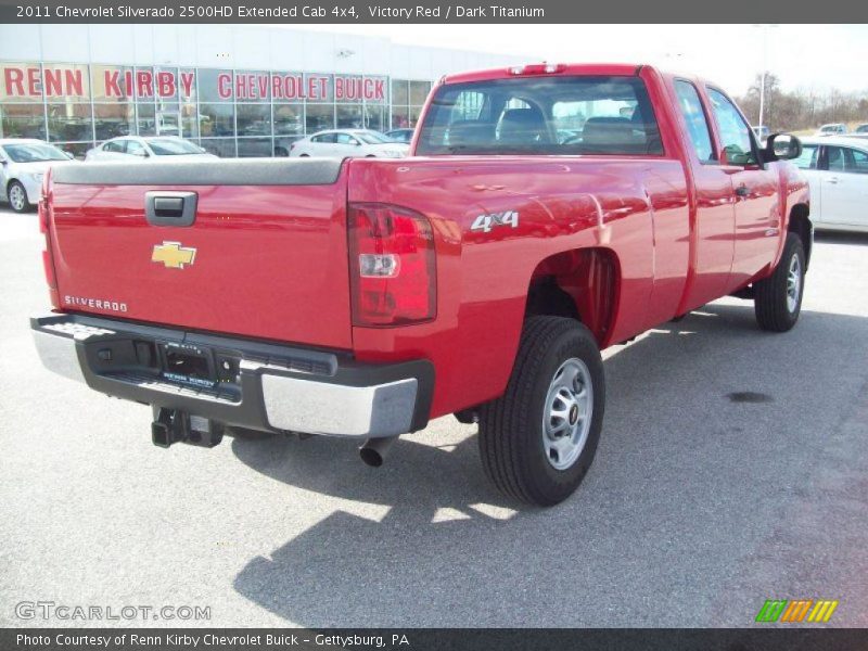 Victory Red / Dark Titanium 2011 Chevrolet Silverado 2500HD Extended Cab 4x4