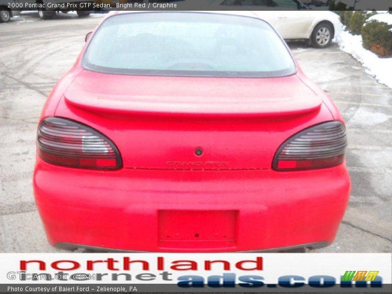 Bright Red / Graphite 2000 Pontiac Grand Prix GTP Sedan