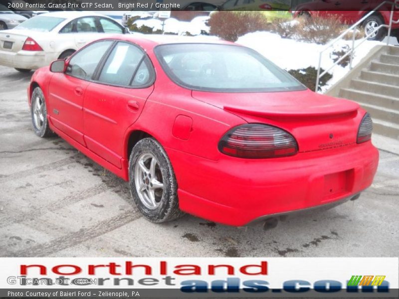 Bright Red / Graphite 2000 Pontiac Grand Prix GTP Sedan