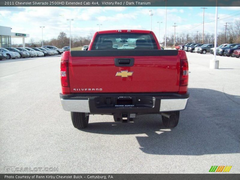 Victory Red / Dark Titanium 2011 Chevrolet Silverado 2500HD Extended Cab 4x4