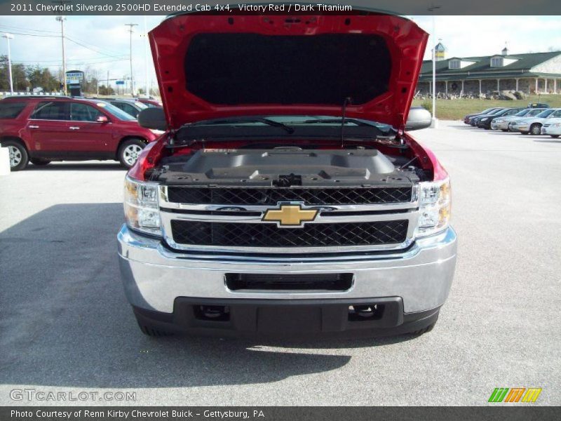 Victory Red / Dark Titanium 2011 Chevrolet Silverado 2500HD Extended Cab 4x4