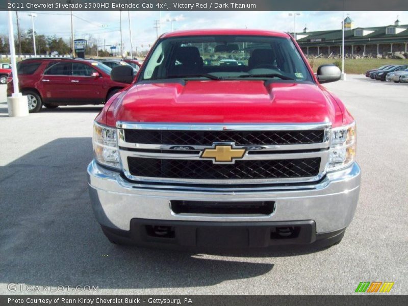 Victory Red / Dark Titanium 2011 Chevrolet Silverado 2500HD Extended Cab 4x4