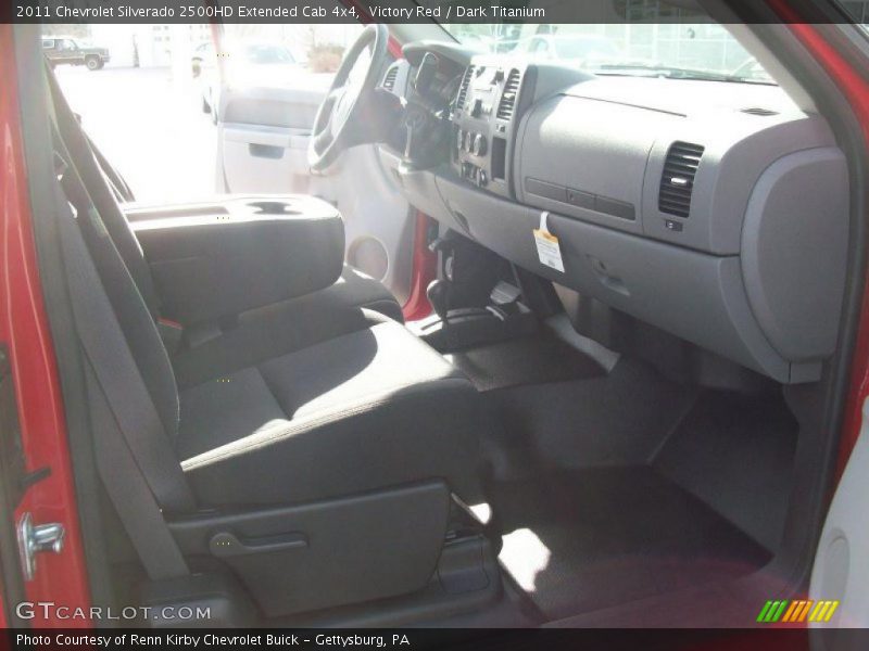 Victory Red / Dark Titanium 2011 Chevrolet Silverado 2500HD Extended Cab 4x4