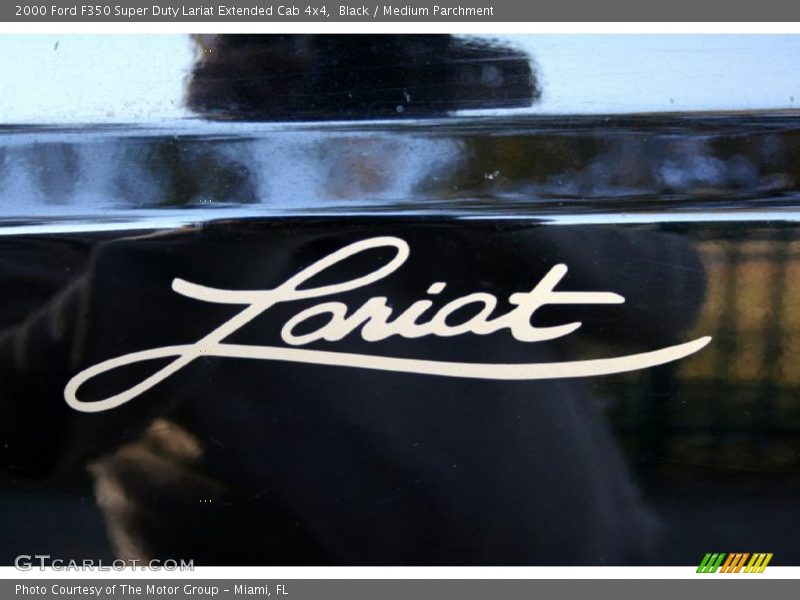 Black / Medium Parchment 2000 Ford F350 Super Duty Lariat Extended Cab 4x4