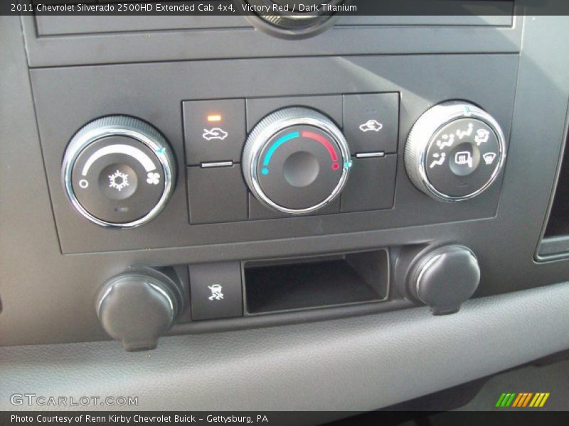 Victory Red / Dark Titanium 2011 Chevrolet Silverado 2500HD Extended Cab 4x4