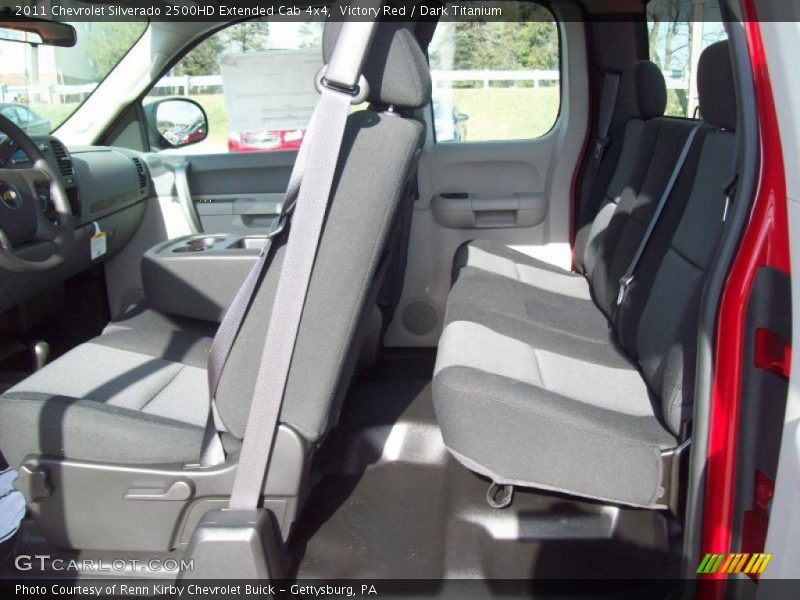 Victory Red / Dark Titanium 2011 Chevrolet Silverado 2500HD Extended Cab 4x4