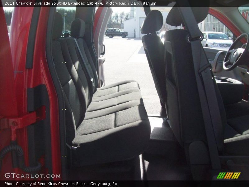 Victory Red / Dark Titanium 2011 Chevrolet Silverado 2500HD Extended Cab 4x4