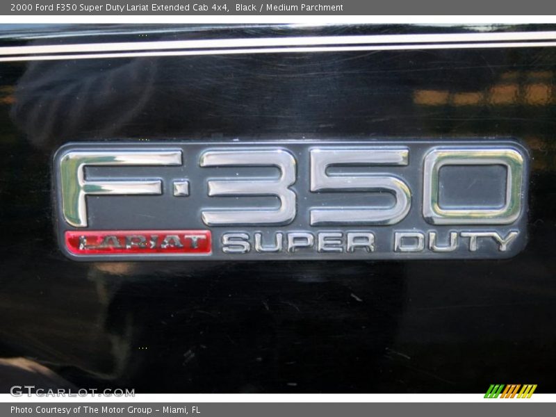 Black / Medium Parchment 2000 Ford F350 Super Duty Lariat Extended Cab 4x4