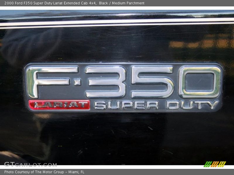 Black / Medium Parchment 2000 Ford F350 Super Duty Lariat Extended Cab 4x4