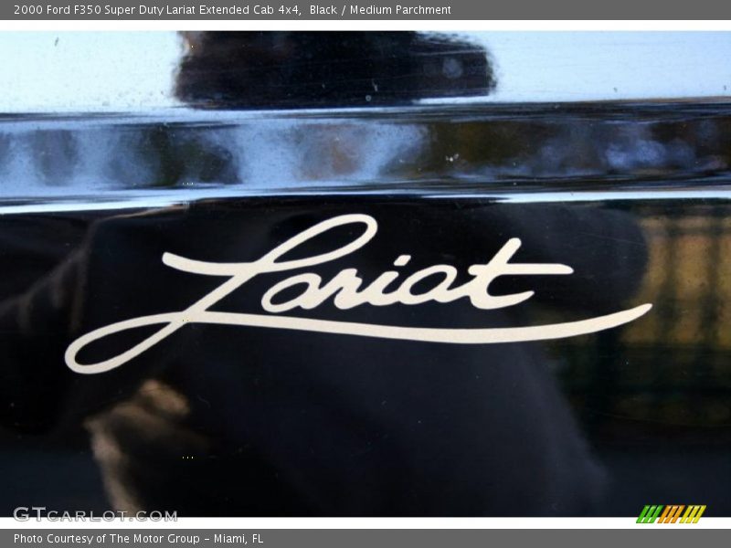Black / Medium Parchment 2000 Ford F350 Super Duty Lariat Extended Cab 4x4