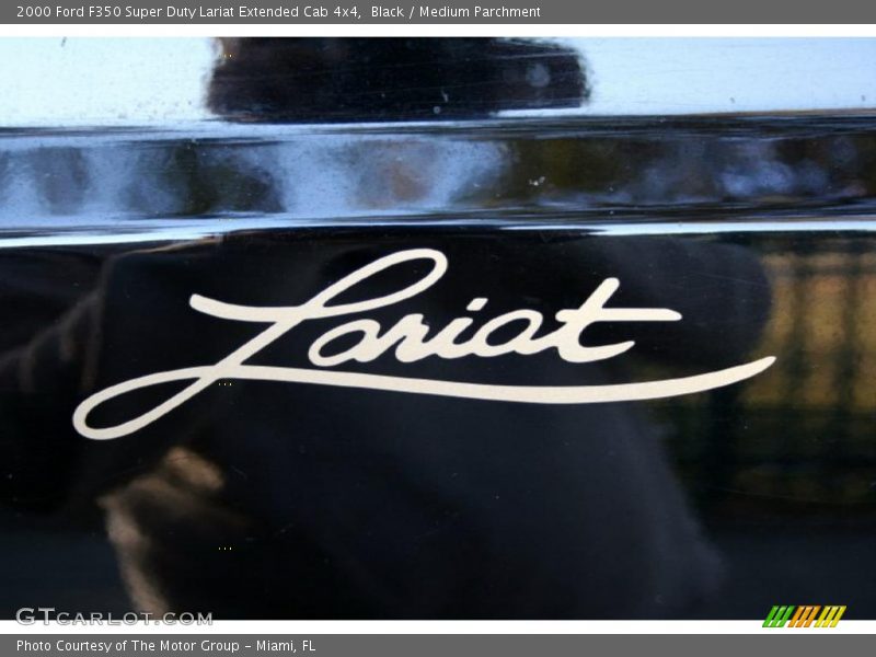 Black / Medium Parchment 2000 Ford F350 Super Duty Lariat Extended Cab 4x4