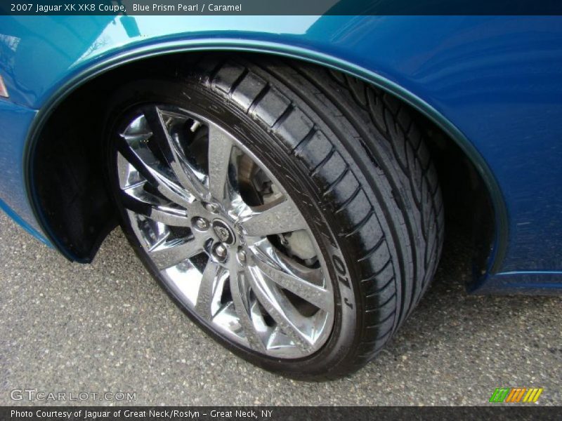 Blue Prism Pearl / Caramel 2007 Jaguar XK XK8 Coupe