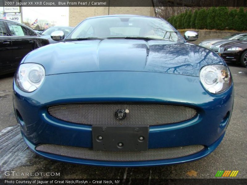 Blue Prism Pearl / Caramel 2007 Jaguar XK XK8 Coupe