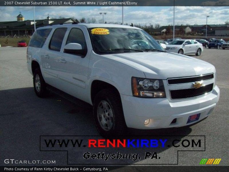 Summit White / Light Cashmere/Ebony 2007 Chevrolet Suburban 1500 LT 4x4
