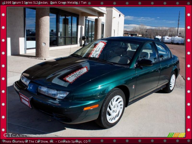 Dark Green Metallic / Tan 1998 Saturn S Series SL2 Sedan