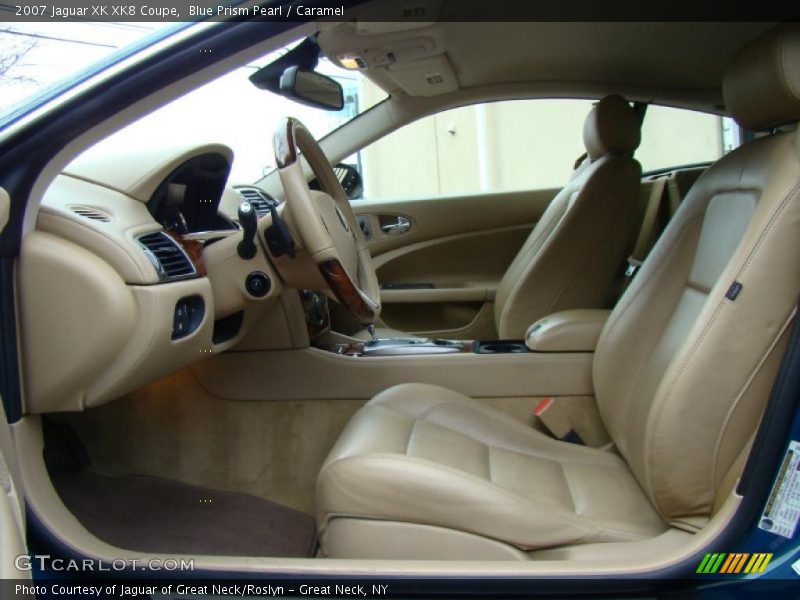 Blue Prism Pearl / Caramel 2007 Jaguar XK XK8 Coupe