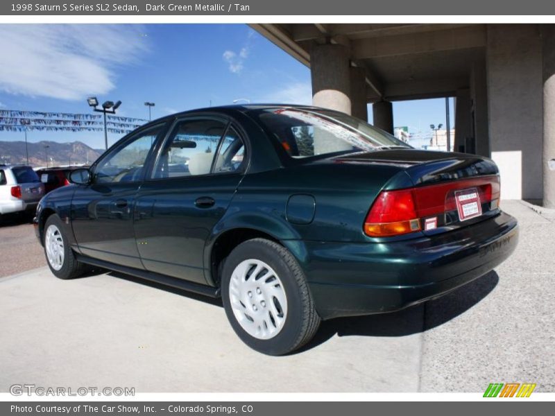 Dark Green Metallic / Tan 1998 Saturn S Series SL2 Sedan