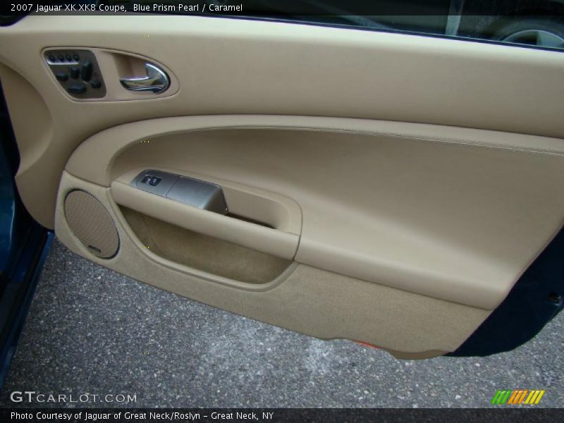 Blue Prism Pearl / Caramel 2007 Jaguar XK XK8 Coupe