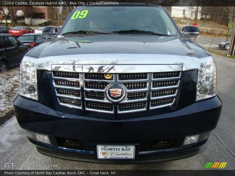 Blue Chip / Cocoa/Cashmere 2009 Cadillac Escalade Hybrid AWD
