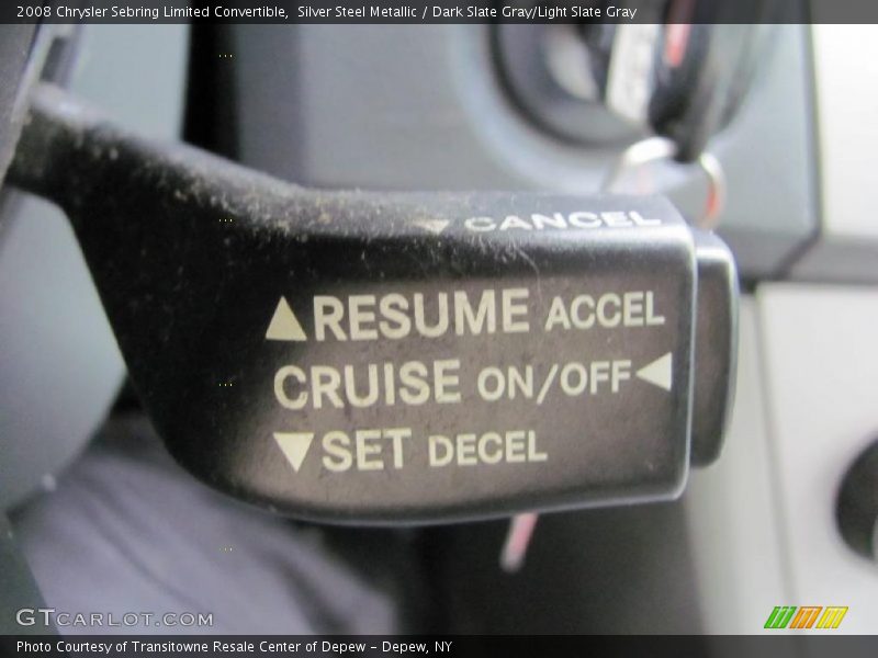 Silver Steel Metallic / Dark Slate Gray/Light Slate Gray 2008 Chrysler Sebring Limited Convertible