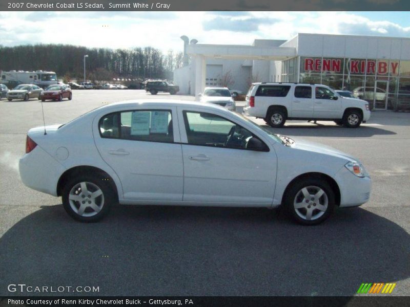 Summit White / Gray 2007 Chevrolet Cobalt LS Sedan