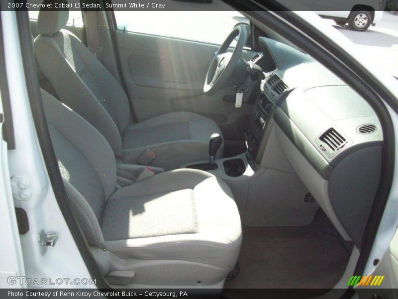 Summit White / Gray 2007 Chevrolet Cobalt LS Sedan