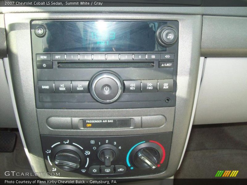 Summit White / Gray 2007 Chevrolet Cobalt LS Sedan