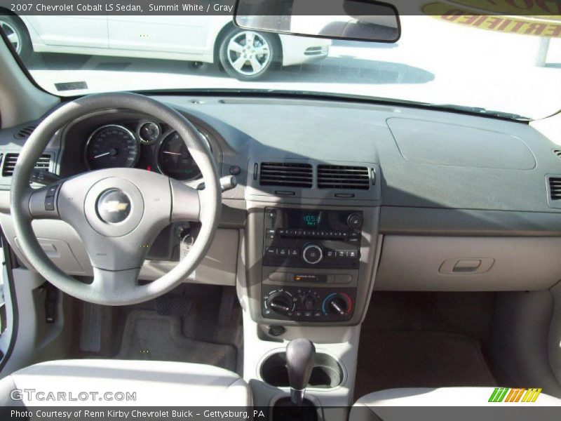 Summit White / Gray 2007 Chevrolet Cobalt LS Sedan