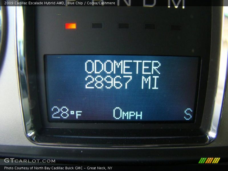 Blue Chip / Cocoa/Cashmere 2009 Cadillac Escalade Hybrid AWD