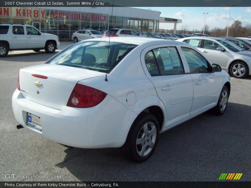 Summit White / Gray 2007 Chevrolet Cobalt LS Sedan