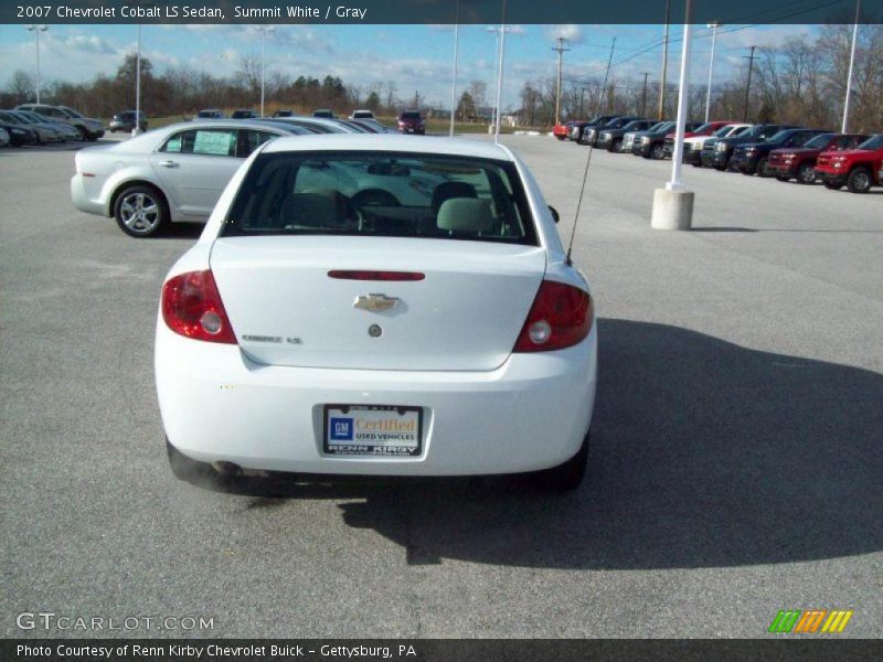 Summit White / Gray 2007 Chevrolet Cobalt LS Sedan