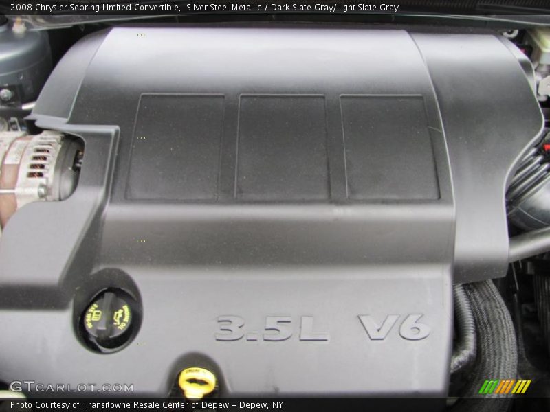 Silver Steel Metallic / Dark Slate Gray/Light Slate Gray 2008 Chrysler Sebring Limited Convertible