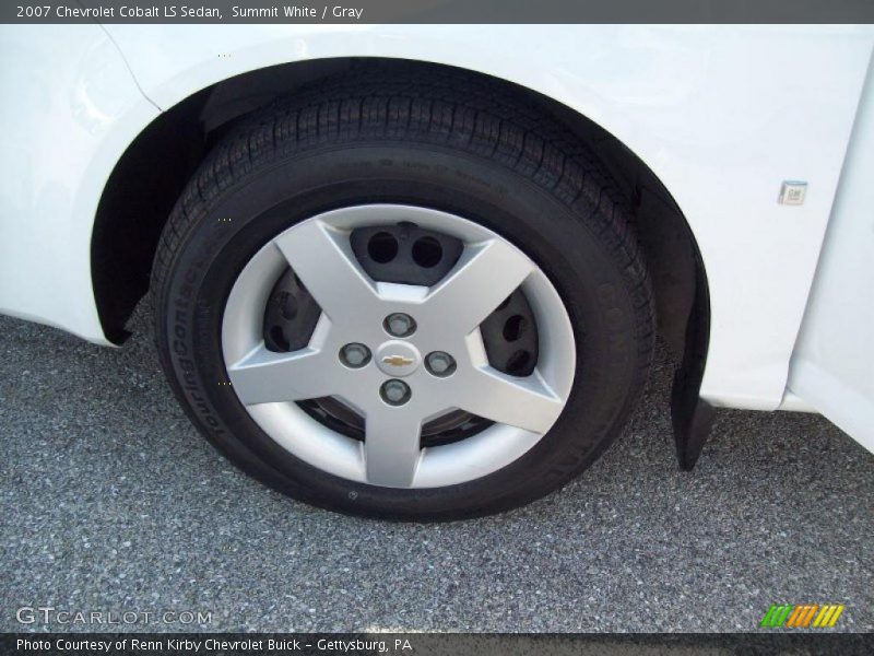 Summit White / Gray 2007 Chevrolet Cobalt LS Sedan